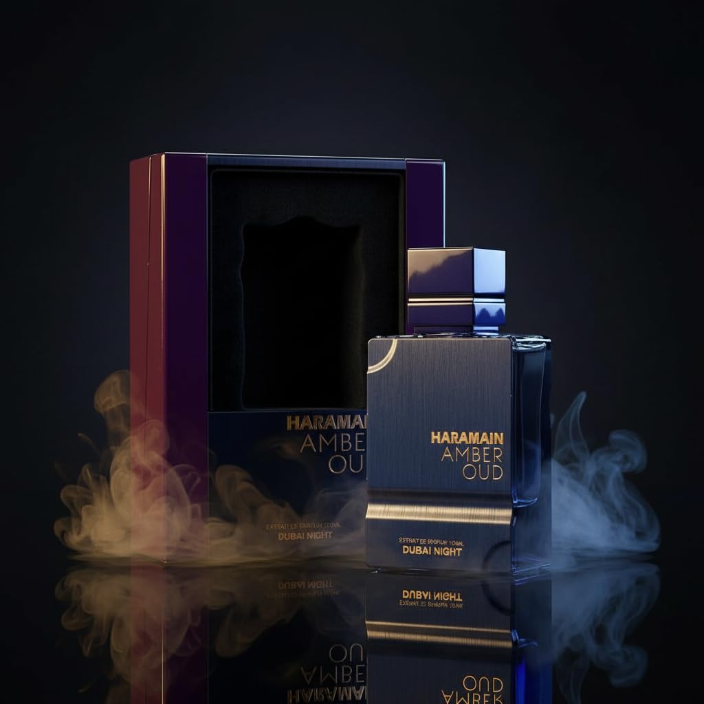 Amber Oud - Dubai Night - Oud Cologne for Men - Amber Perfume for Men - Long Lasting Perfume with Bergamot, Saffron Fragrances - 3.33 Oz