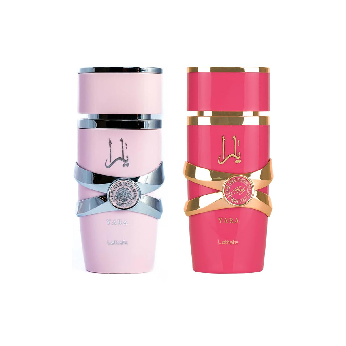 2 Piece Fragrance Bundle for Women (3.4 Ounce Yara Eau De Parfum Spray + 3.4 Ounce Yara Candy Eau De Parfum Spray)