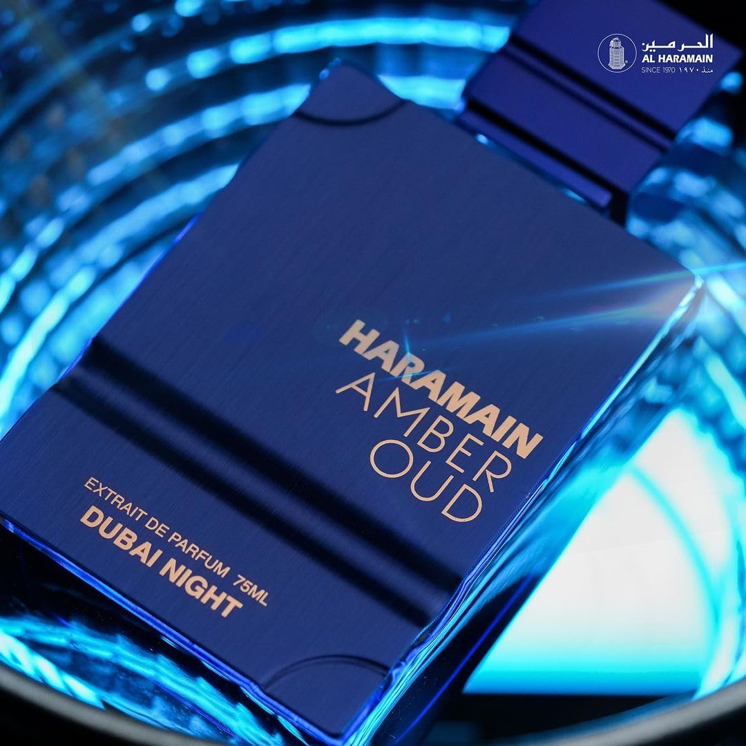 Amber Oud - Dubai Night - Oud Cologne for Men - Amber Perfume for Men - Long Lasting Perfume with Bergamot, Saffron Fragrances - 3.33 Oz